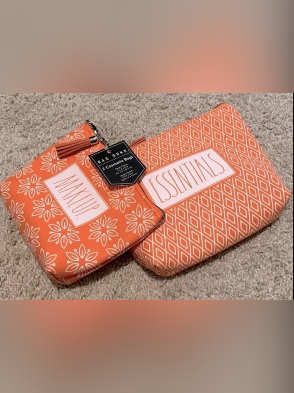 💙Rae Dunn Cosmetic Bag Set
